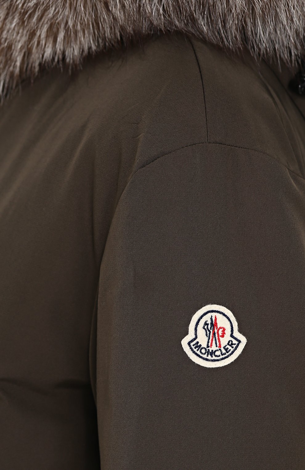 Пуховая парка с меховой отделкой MONCLER, арт. C2-093-49877-15-57136, фото 5