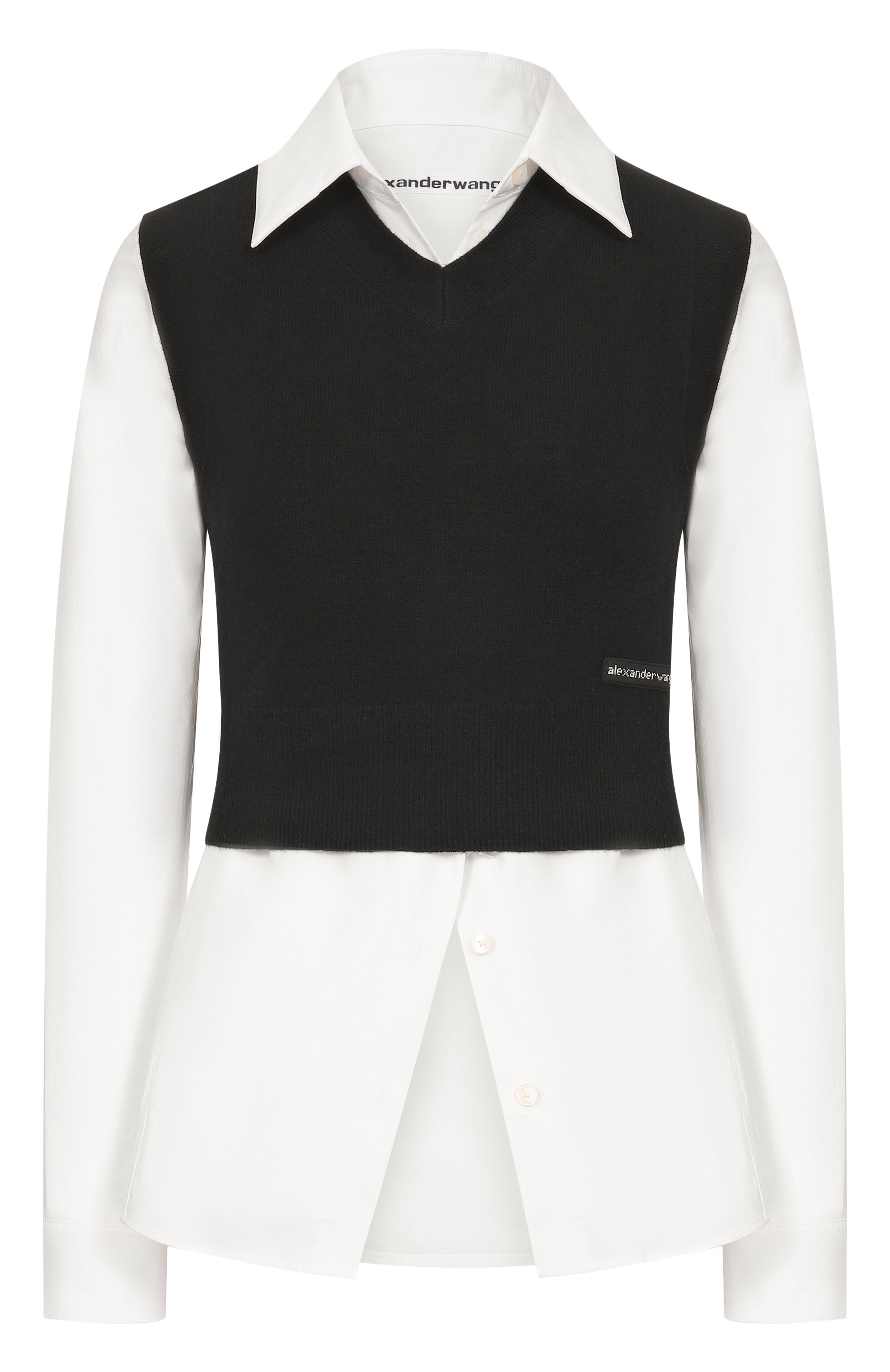 Комбинированная рубашка ALEXANDER WANG, арт. 1KC2261098, фото 1