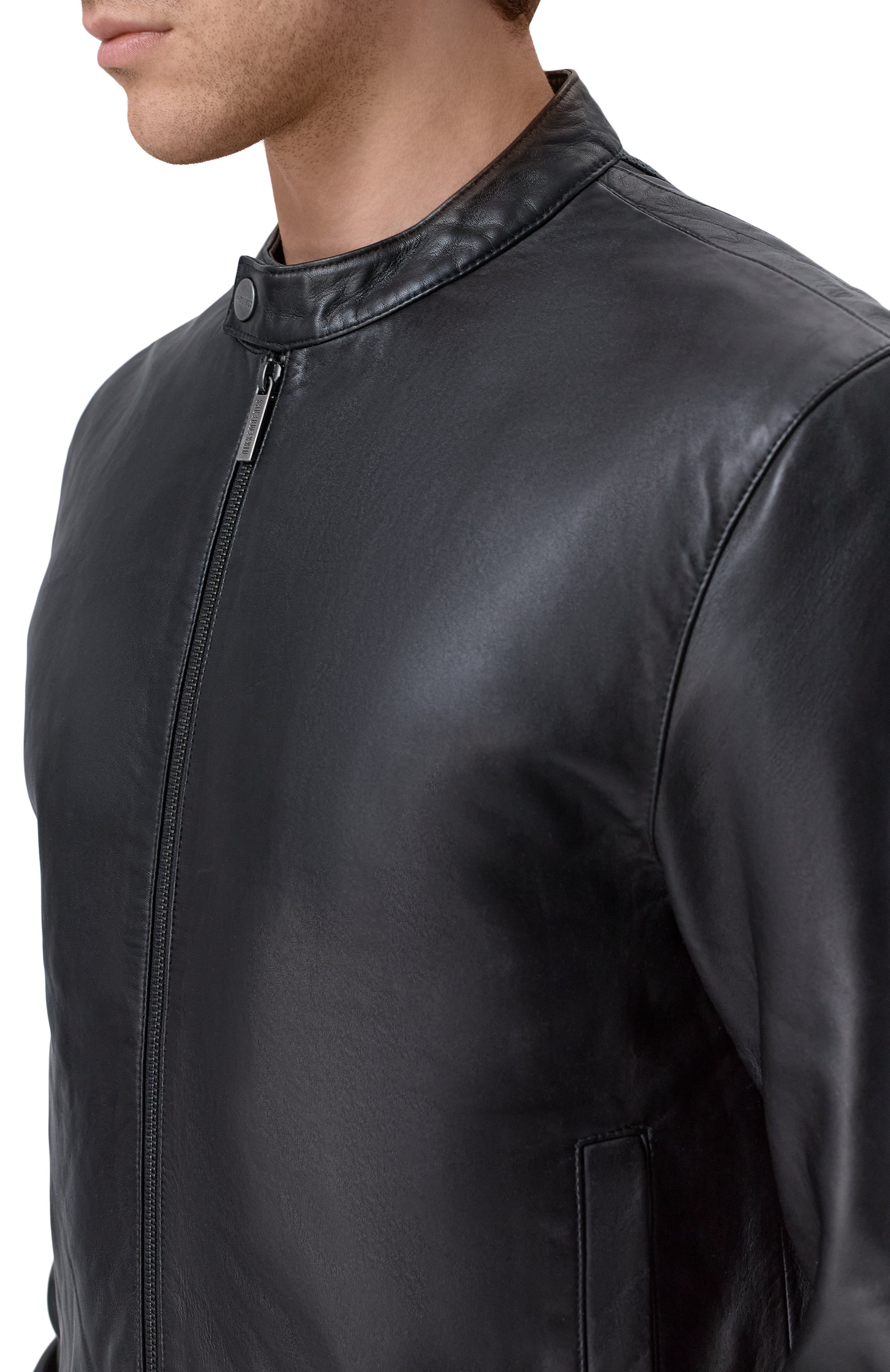 Кожаный бомбер DIRK BIKKEMBERGS, арт. BML1403, фото 5