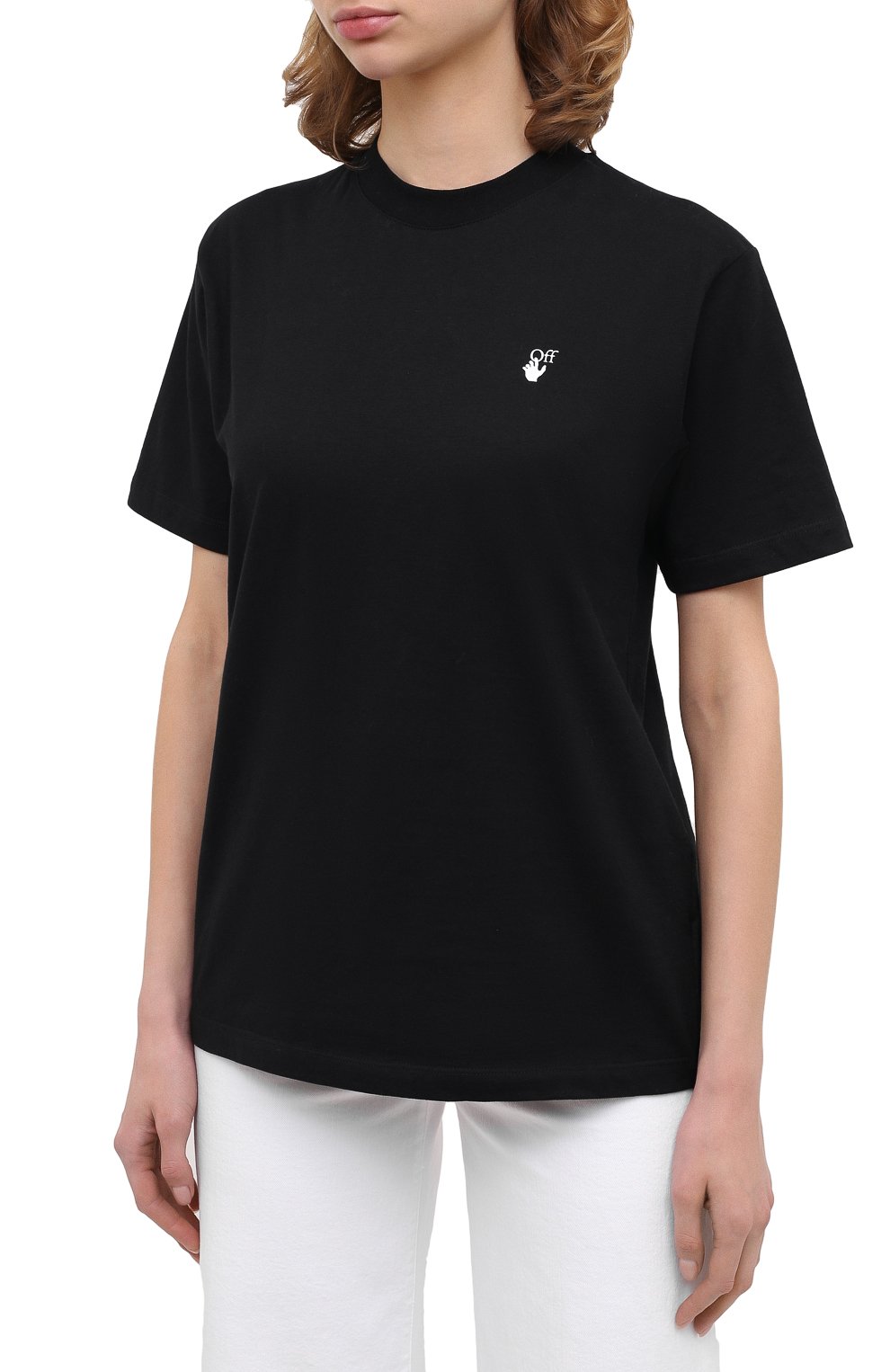 Хлопковая футболка OFF-WHITE, арт. 0WAA049E20JER0091055, фото 3