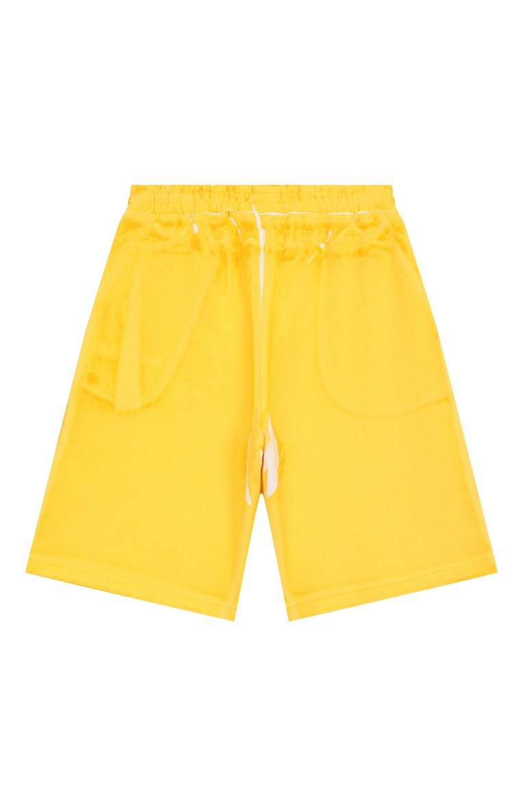 Мужского хлопковые шорты MARC JACOBS (THE) желтого цвета, арт. W60478 | Фото 2 (Материал внешний: Хлопок; Нос: Не проставлено; Региональные ограничения белый список (Axapta Mercury): Не проставлено; Случай: Повседневный; Ростовка одежда: 3 года | 98 см, 7 лет | 122 см, 12 лет | 152 см, 2 года | 92 см, 4 года | 104 см, 5 лет | 110 см, 9 лет | 134 см)