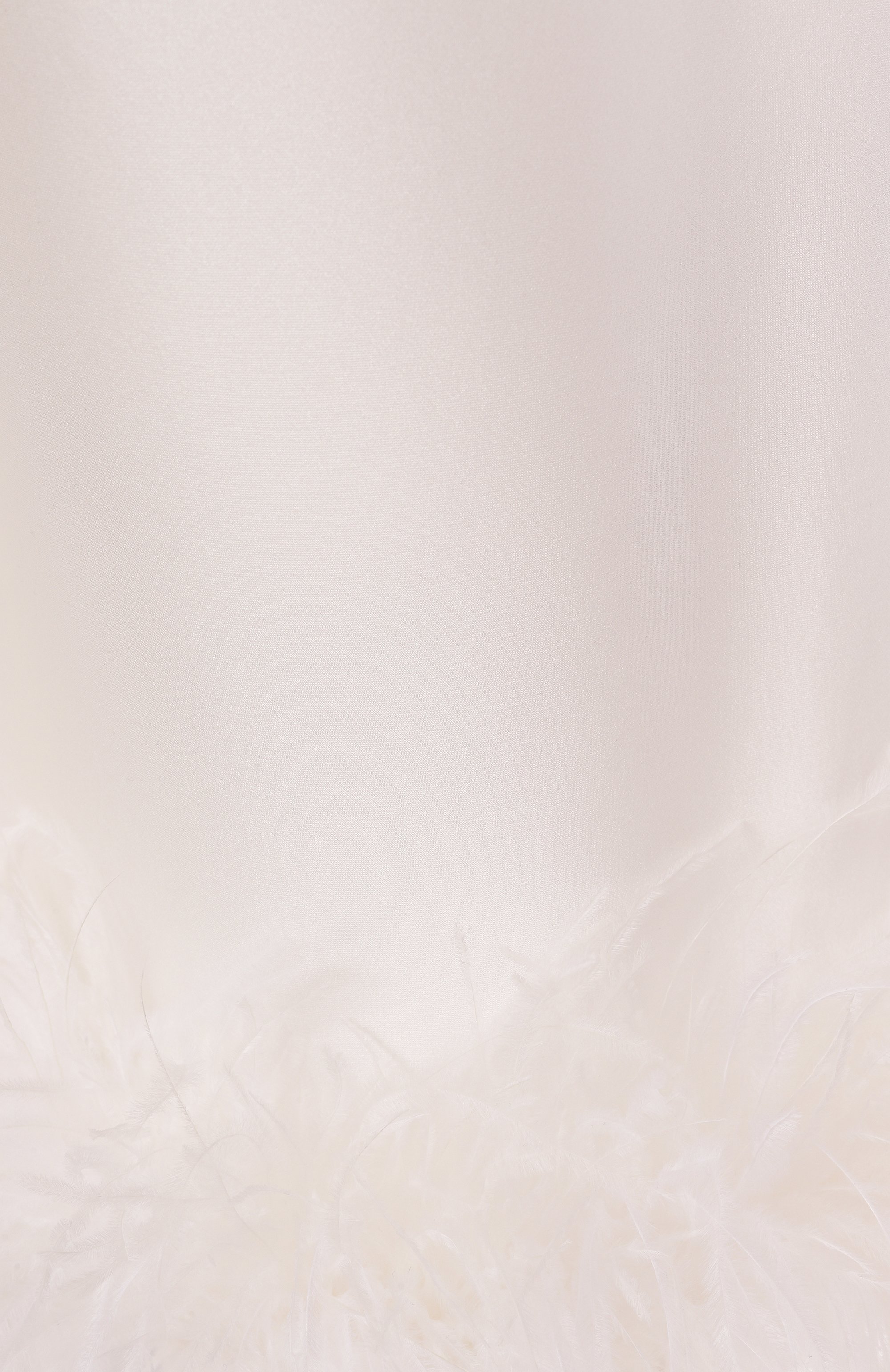 Шелковая сорочка с отделкой перьями EDOMO, арт. D001010FW2324, фото 6