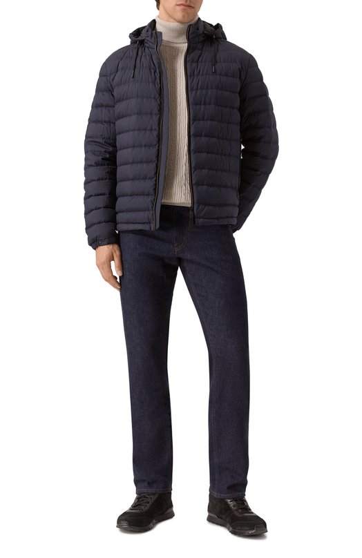 Замшевые кроссовки Kiton USSA114N0127703 Чёрный  USSA114N0127703 Фото 2