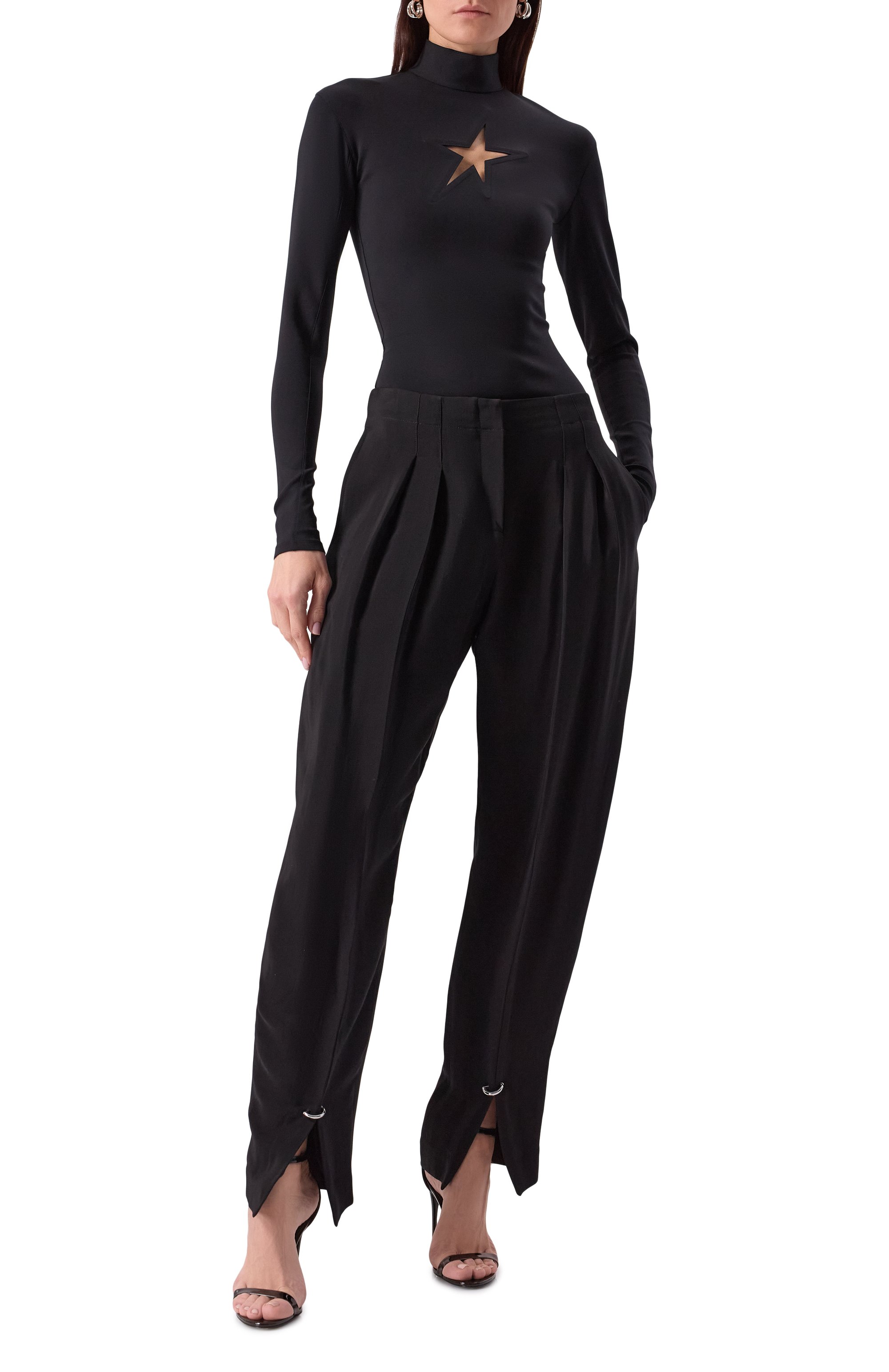 Брюки из вискозы и шерсти MUGLER, арт. 25P1PA0448196, фото 2