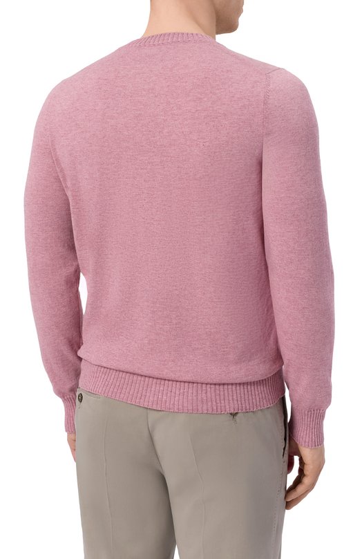 Джемпер из хлопка и кашемира Gran Sasso 57167/23216 Розовый  57167/23216 Фото 4