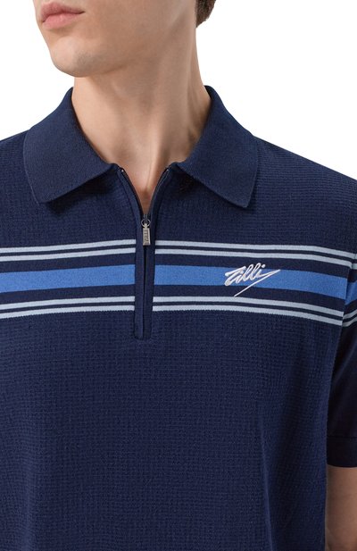 Поло из хлопка и шелка ZILLI, арт. KZP002M0142V0C000, фото 5