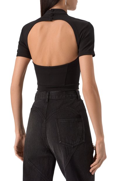 Топ из вискозы с отделкой стразами AREA, арт. RS25AWTP0068FA01, фото 4