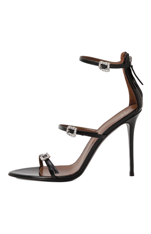 Лакированные босоножки Giuseppe Zanotti Design E500012 Чёрный  E500012 Фото 4