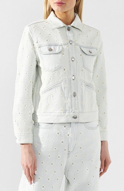 Джинсовая куртка ISABEL MARANT ETOILE голубого цвета по цене 34100 руб., арт. VE0908-19P012E/L0FTY, фото 3 Джинсовая куртка ISABEL MARANT ETOILE, арт. VE0908-19P012E/L0FTY, фото 3