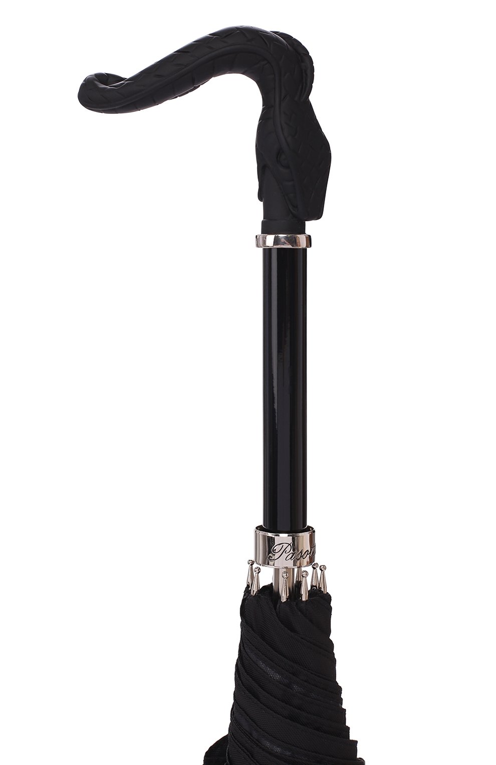 Зонт-трость PASOTTI OMBRELLI черного цвета по цене 18300 руб., арт. 478/RAS0 0XF0RD/18/W09, фото 5 Зонт-трость PASOTTI OMBRELLI, арт. 478/RAS0 0XF0RD/18/W09, фото 5