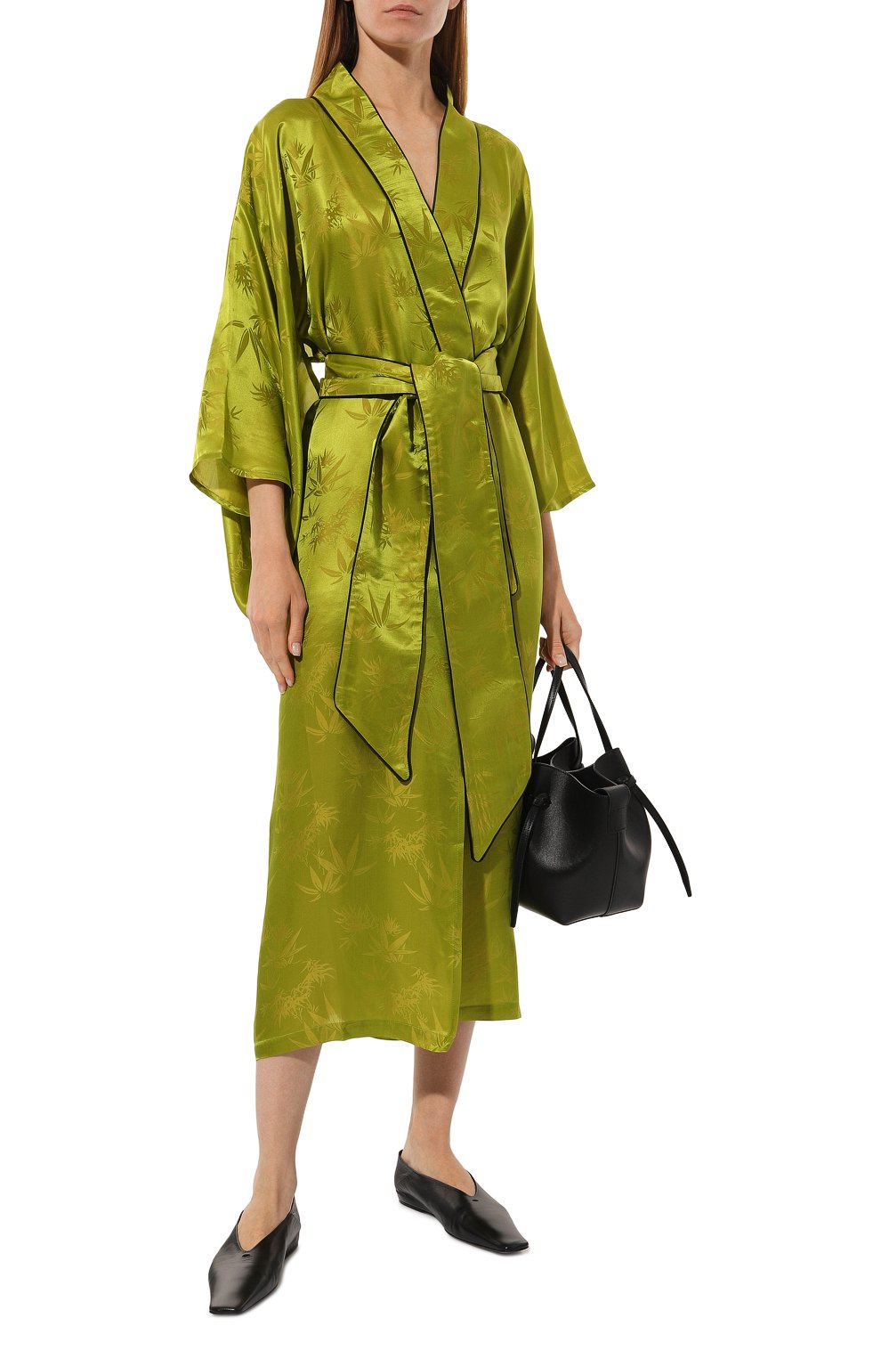 Платье-кимоно из вискозы и шелка KLEED LOUNGEWEAR, арт. BAMB00 KIM0N0, фото 2