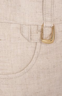 Женские брюки из вискозы и льна JACQUEMUS кремового цвета, арт. 24H/243PA003-1358 | Фот�о 6 (Материал внешний: Лен, Вискоза; Силуэт Ж (брюки и джинсы): Прямые; Кросс-КТ: костюм; Женское Кросс-КТ: Брюки-одежда; Случай: Формальный; Стили: Классический; Материал подклада: Хлопок; Длина (брюки, джинсы): Стандартные)