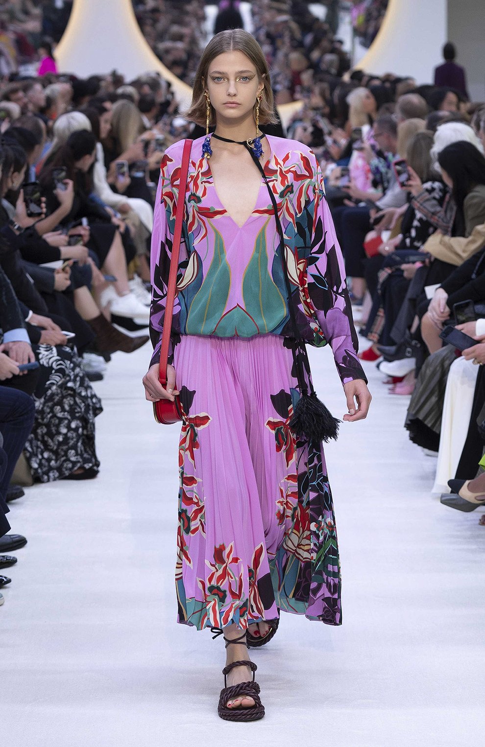 Шелковая блузка VALENTINO, арт. TB0AE03E5DK, фото 6