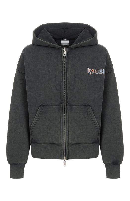 Хлопковая толстовка Ksubi MPS26FL012 Серый MPS26FL012