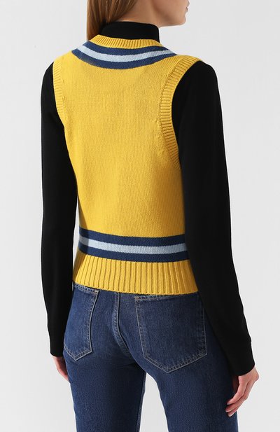 Жилет из смеси шерсти и кашемира BURBERRY, арт. 8004791, фото 4
