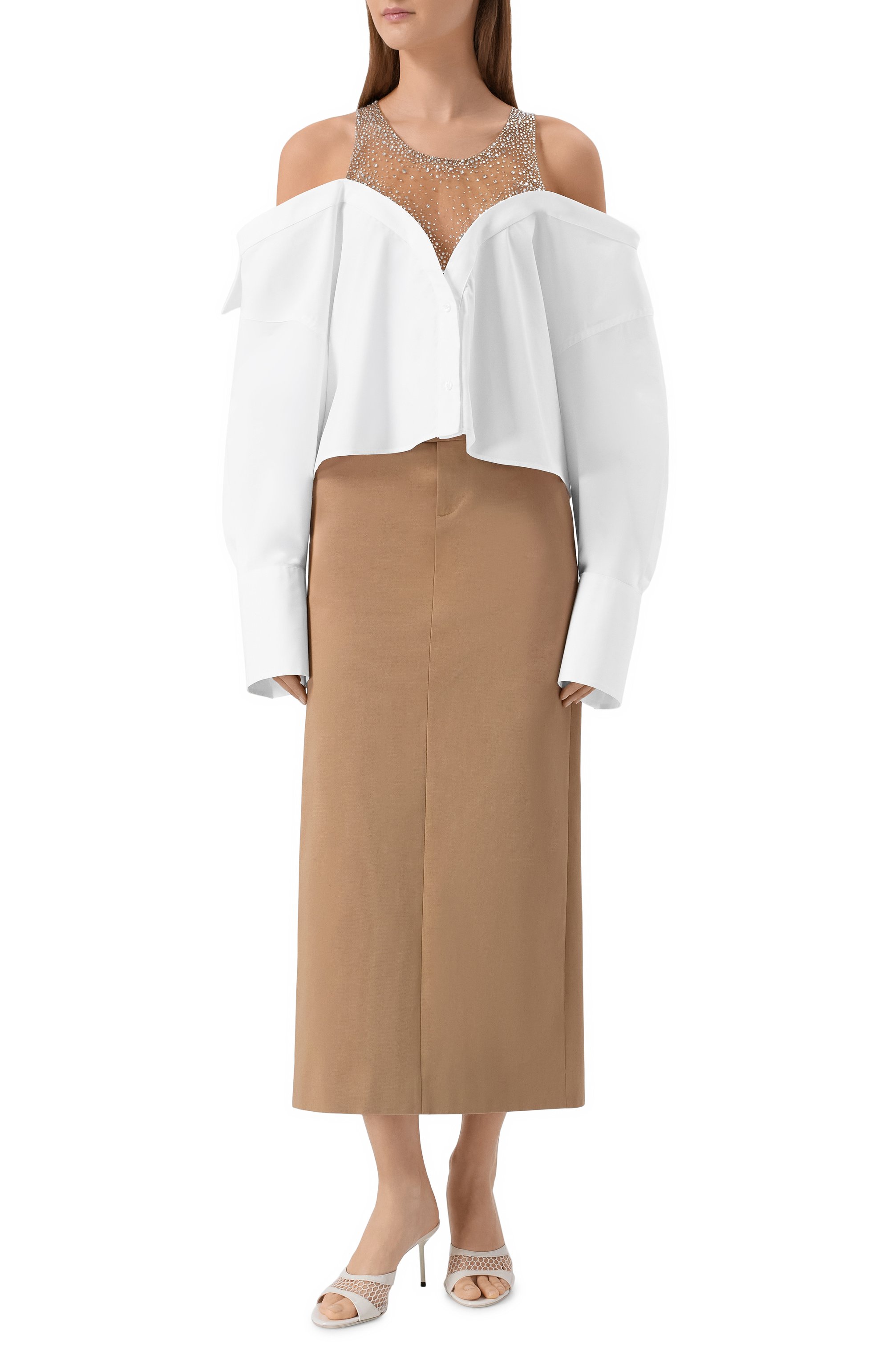 Комбинированная рубашка GIUSEPPE DI MORABITO, арт. 06PST0393YC 16302, фото 2