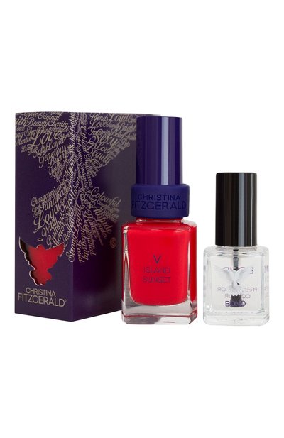 Лак для ногтей \багровый закат\" v island sunset + bond (12+9ml)" CHRISTINA FITZGERALD, арт. 9333381004529, фото 1