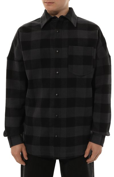 Хлопковая рубашка PALM ANGELS, арт. PMES002C99FAB001, фото 3