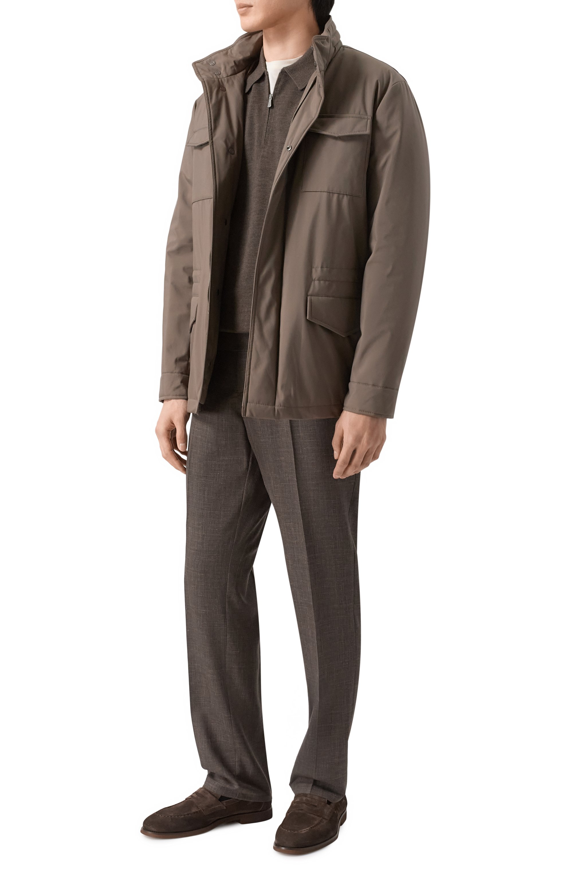 Брюки из шерсти и шелка ANDREA CAMPAGNA, арт. SPIAGGIA20/LP184U, фото 2