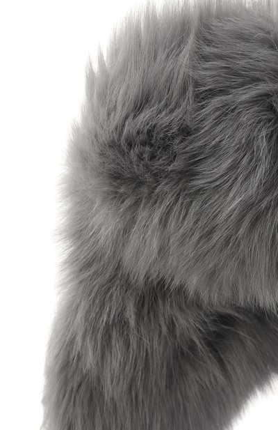 Пуховая шапка-ушанка с отделкой из песца YVES SALOMON ENFANT, арт. 23WEA015XXD0XW, фото 3