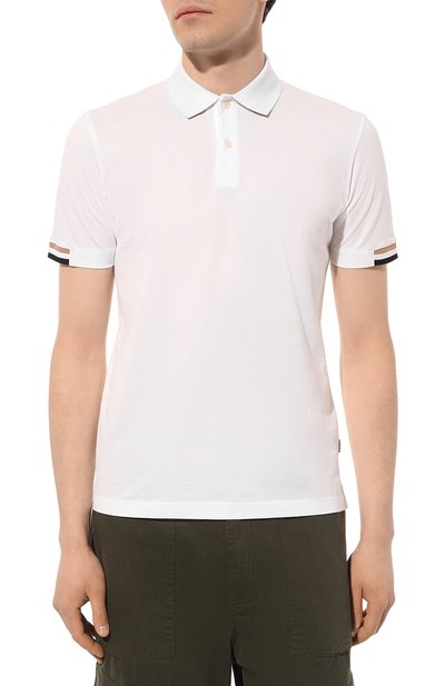 Хлопковое поло BOSS, арт. 50467113, фото 3