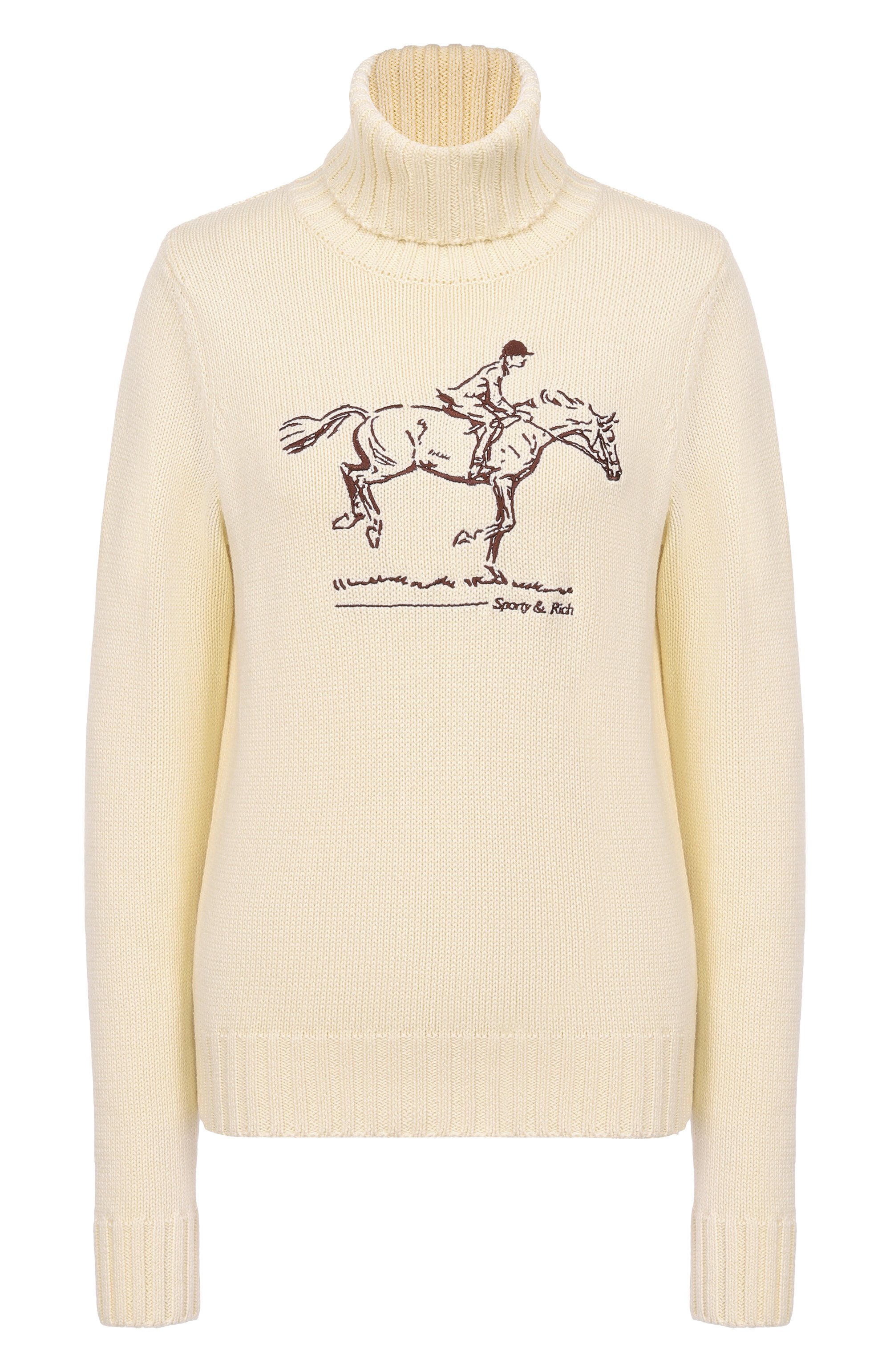 Хлопковый свитер SPORTY AND RICH, арт. WS07265245WH37, фото 1