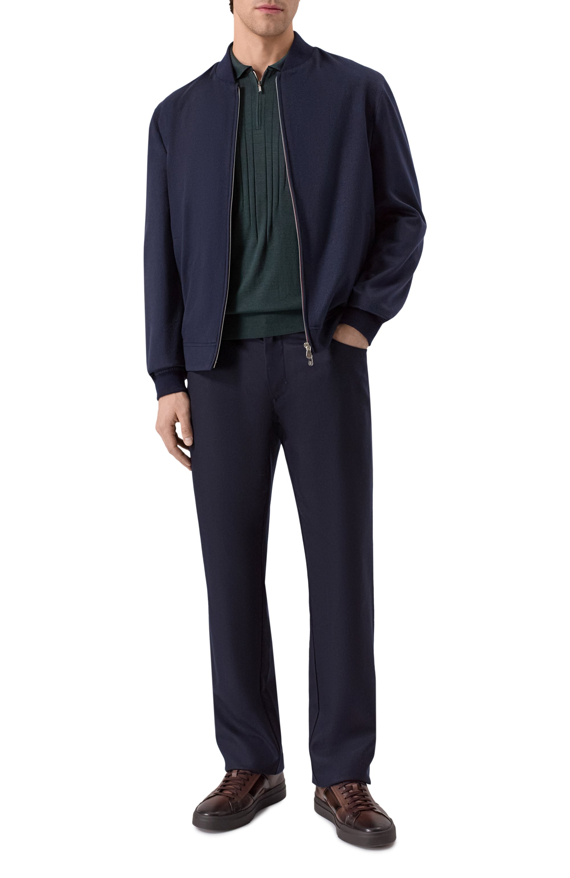 Поло из шерсти и шелка ZILLI, арт. KZP001M0230VZRD00, фото 2