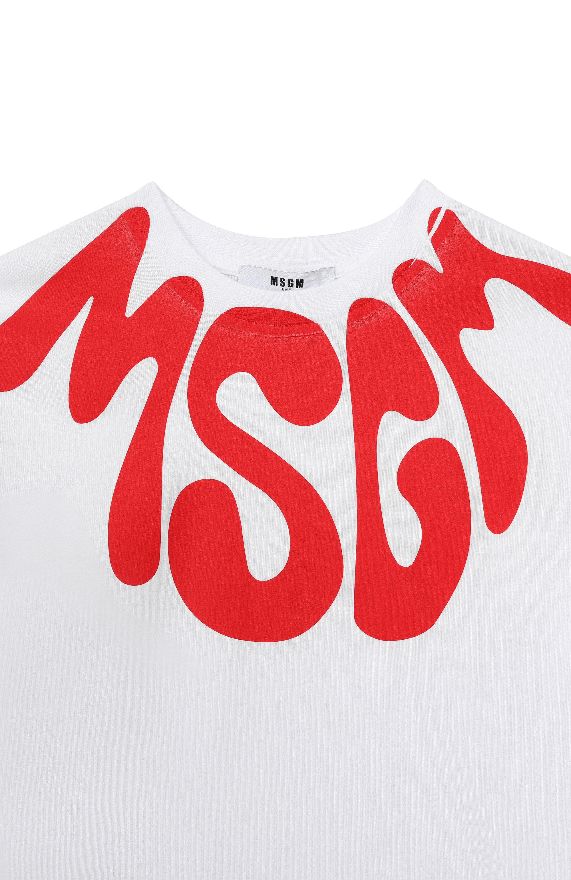 Хлопковая футболка MSGM KIDS, арт. S6MSJUTH222, фото 3