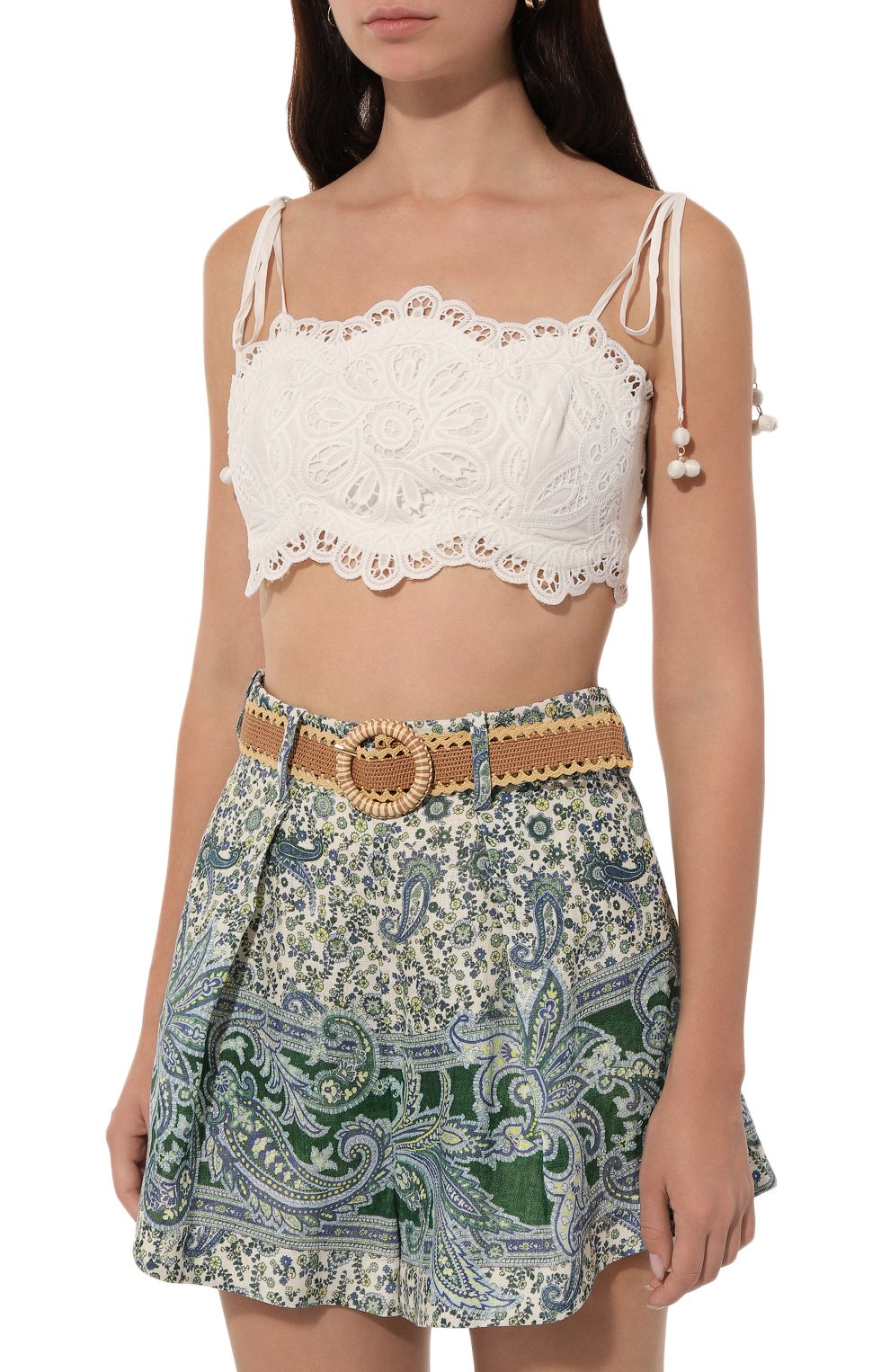 Хлопковый топ ZIMMERMANN, арт. 1442TSS242, фото 3