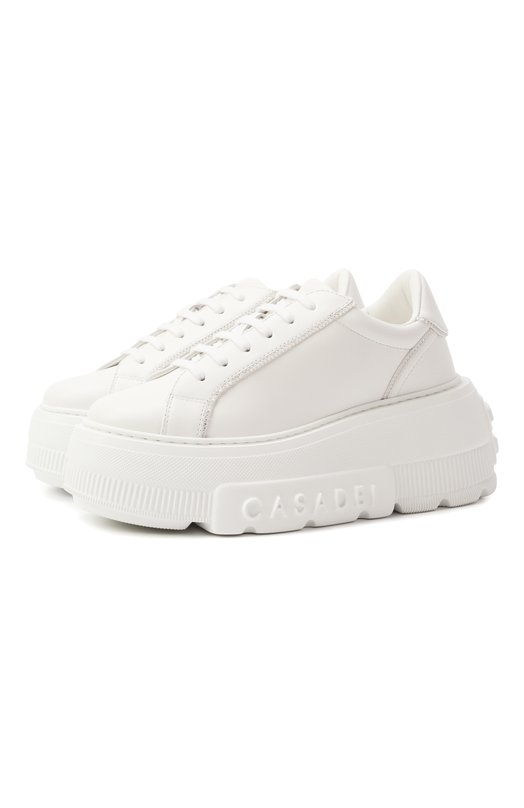 Кожаные кеды Nexus Casadei 2X076A0701SALEN Белый 2X076A0701SALEN