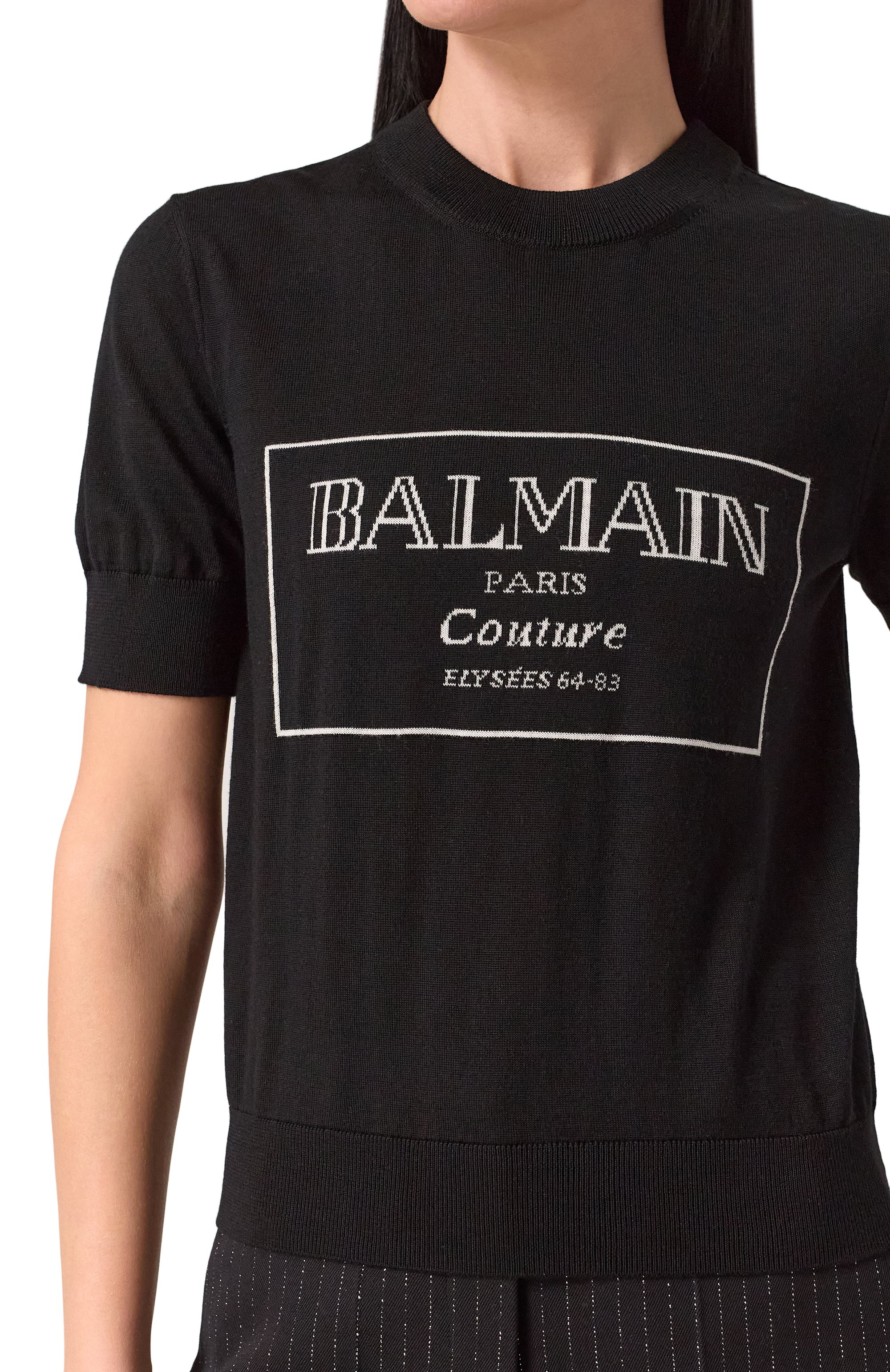 Шерстяной пуловер BALMAIN, арт. EF1KA115/KH87, фото 5