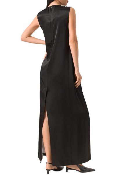Платье из вискозы JIL SANDER черного цвета по цене 339500 руб., арт. J03CT0367-J65246, фото 4 Платье из вискозы JIL SANDER, арт. J03CT0367-J65246, фото 4