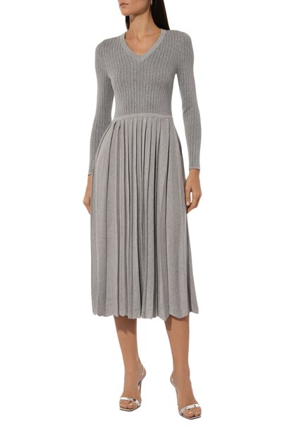 Платье из шелка и кашемира FREEAGE, арт. W25.DR113.6039.901, фото 3