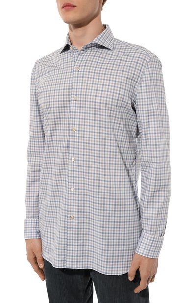 Хлопковая рубашка LUIGI BORRELLI, арт. SR10754, фото 3