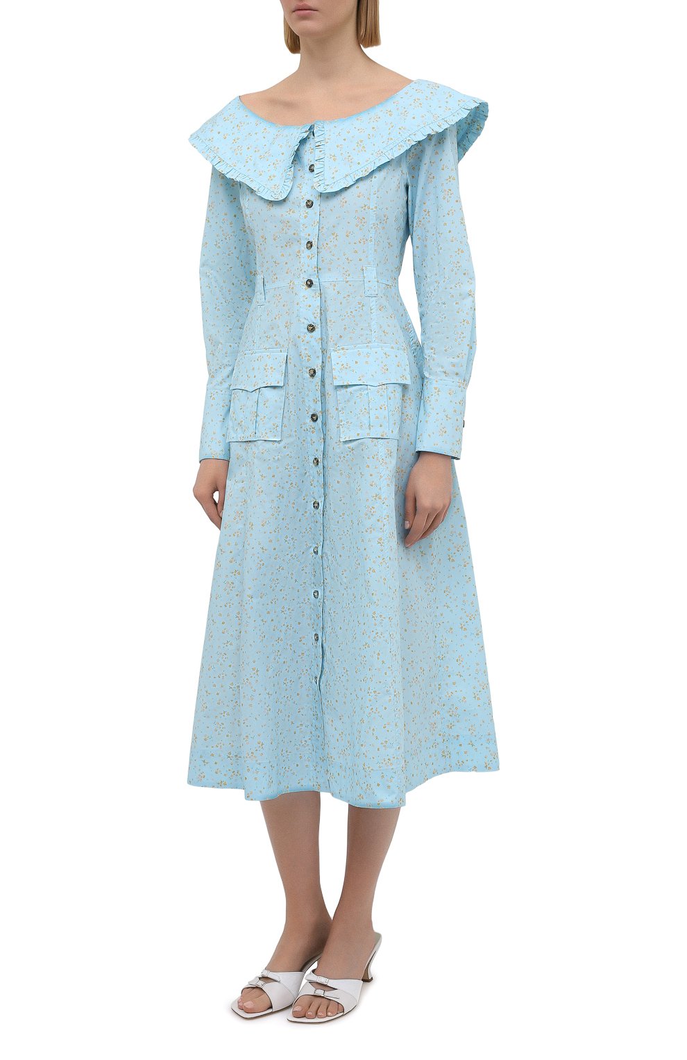 Хлопковое платье GANNI, арт. F5910, фото 3