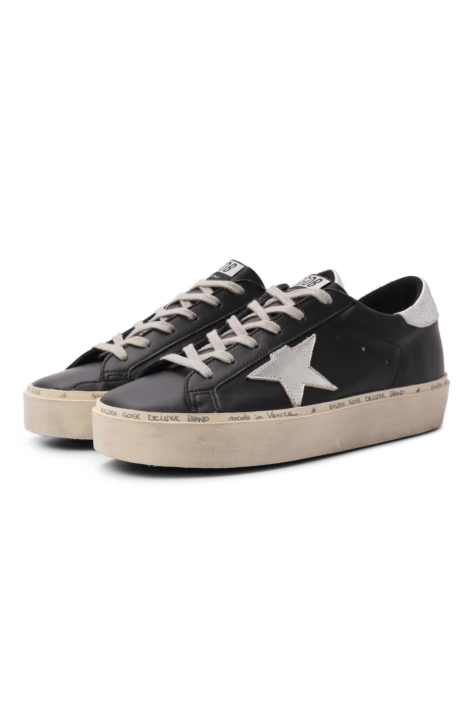 Кожаные кеды hi star GOLDEN GOOSE DELUXE BRAND, арт. GWF00118.F000328, фото 1