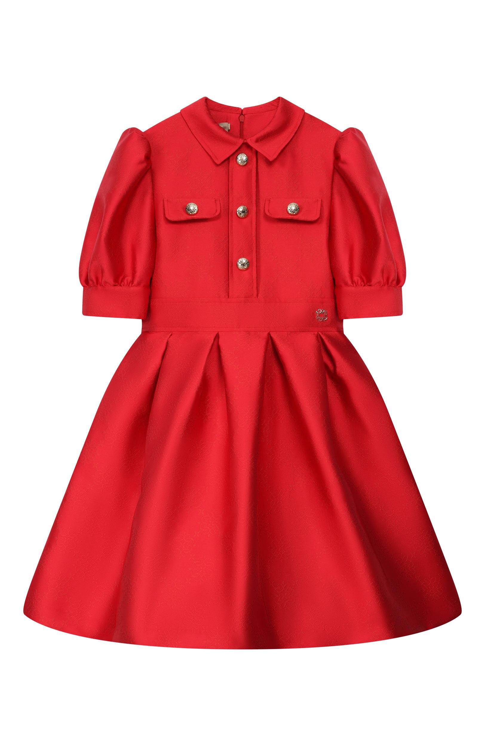 Платье ELIE SAAB JUNIOR красного цвета по цене 104500 руб., арт. EFAB146/TS1133, фото 1 Платье ELIE SAAB JUNIOR, арт. EFAB146/TS1133, фото 1