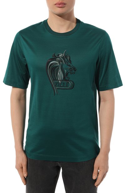 Хлопковая футболка ZILLI, арт. TSR02FM0110VBLE00, фото 3