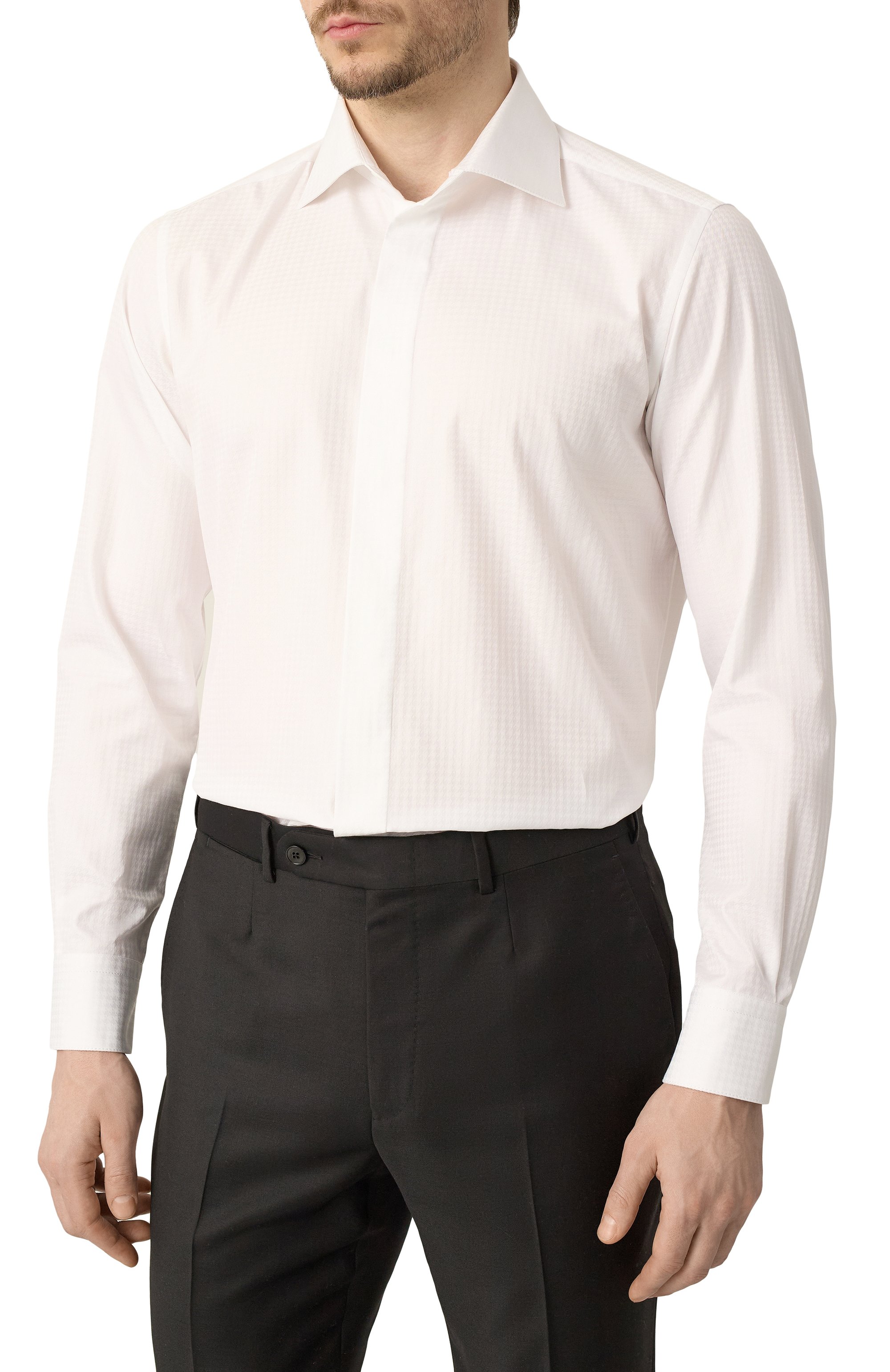 Хлопковая сорочка ZILLI, арт. TUXA01M010004211Q, фото 3