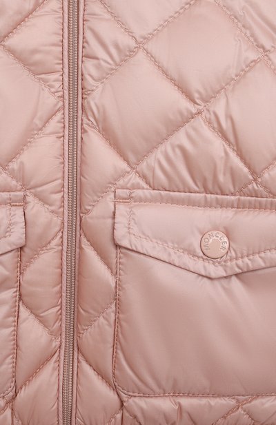 Пуховая куртка MONCLER светло-розового цвета по цене 41250 руб., арт. H1-951-1A000-15-53048/9-12M, фото 3 Пуховая куртка MONCLER, арт. H1-951-1A000-15-53048/9-12M, фото 3