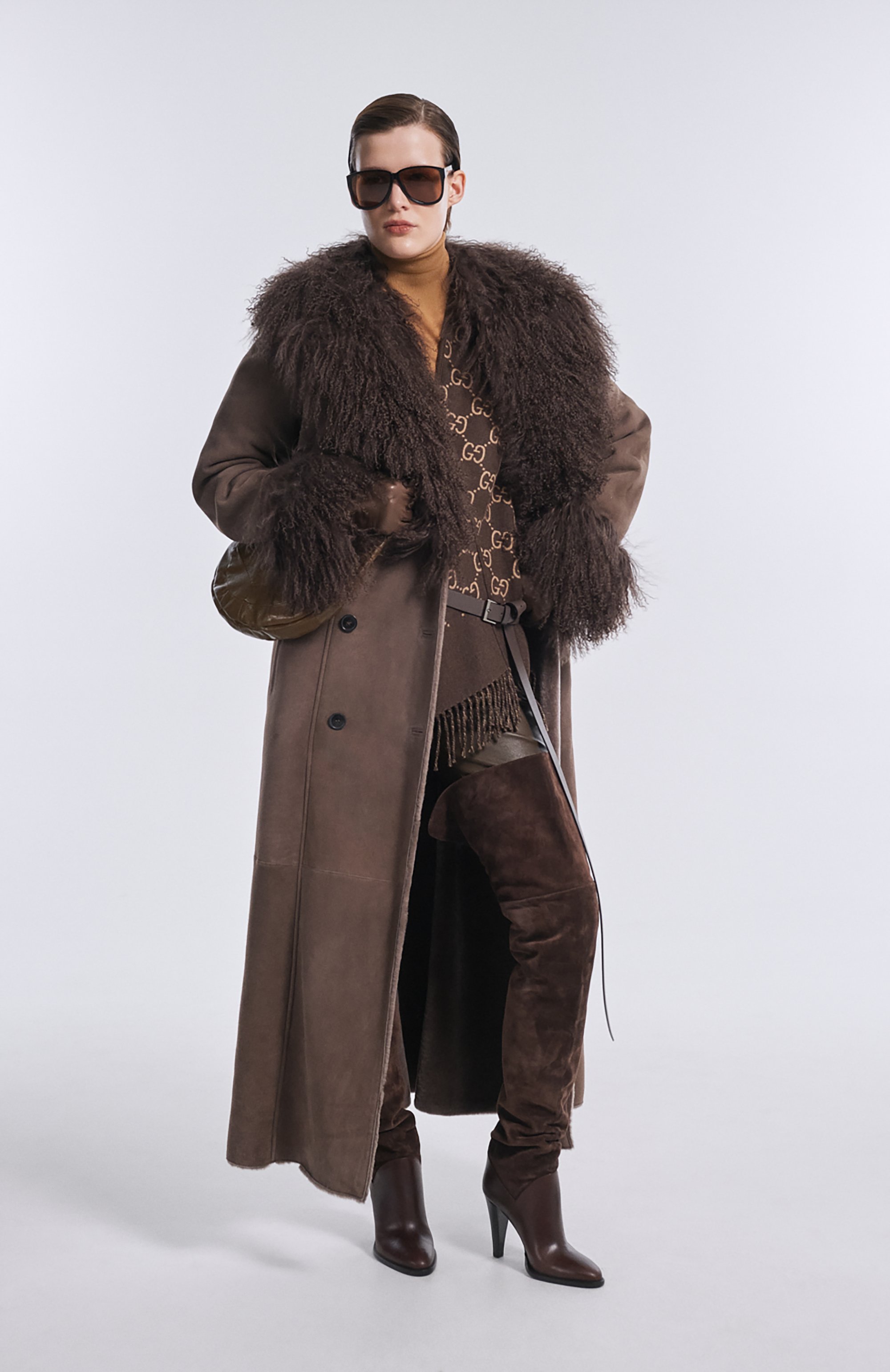 Замшевые ботфорты nadja 100 SAINT LAURENT, арт. 840703/27DAC, фото 7