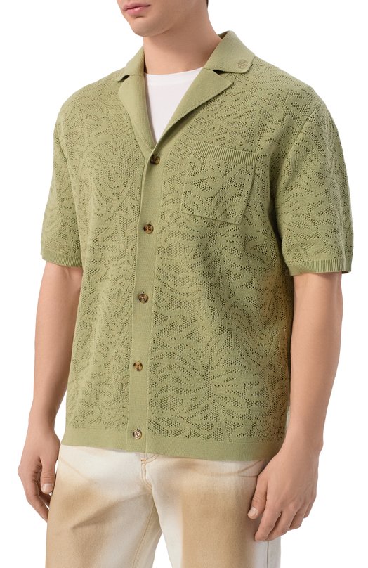 Хлопковый кардиган Drole De Monsieur K-CA174-C0293-KK Хаки  K-CA174-C0293-KK Фото 3