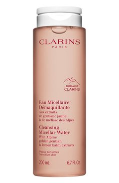 Мицеллярная вода для чувствительной кожи eau micellaire demaquillante (200ml) CLARINS бесцветного цвета, арт. 80104530 | Фото 1 (Региональные ограничения белый список (Axapta Mercury): Не проставлено; Нос: Не проставлено; Назначение: Для лица; Тип продукта: Мицеллярная вода)
