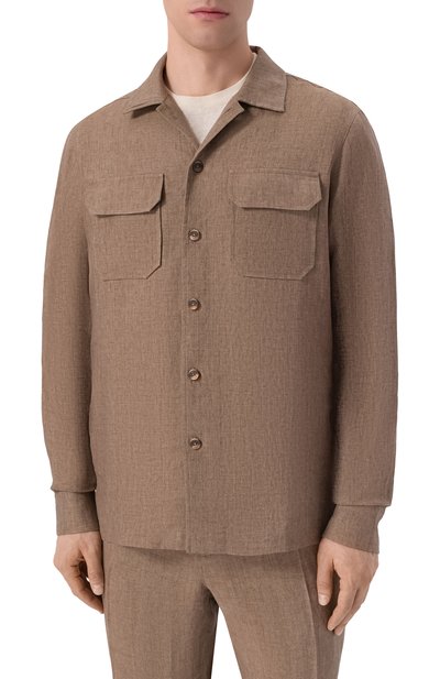 Льняная рубашка CAPOBIANCO, арт. 20M515.LL00., фото 3