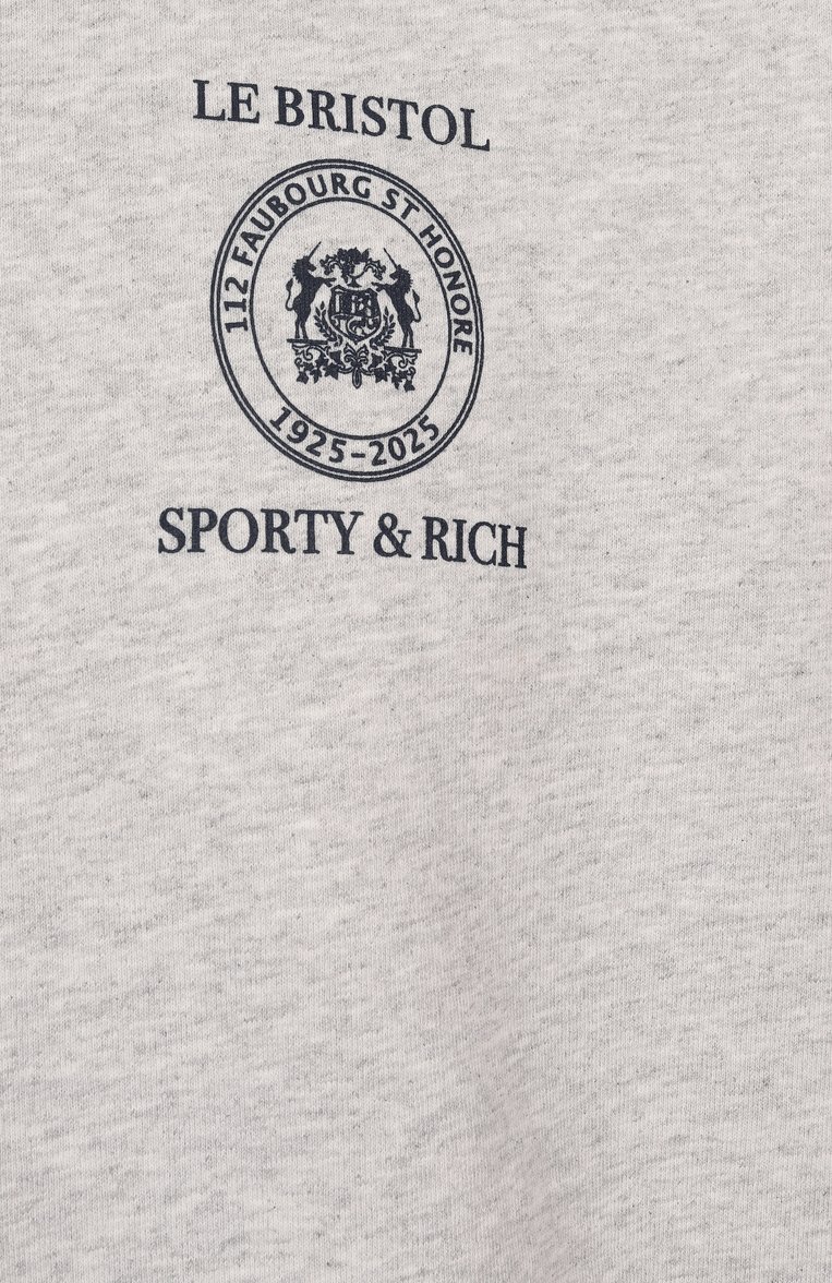 Хлопковый свитшот sporty & rich x le bristol paris SPORTY AND RICH, арт. ST071517620GY03, фото 1