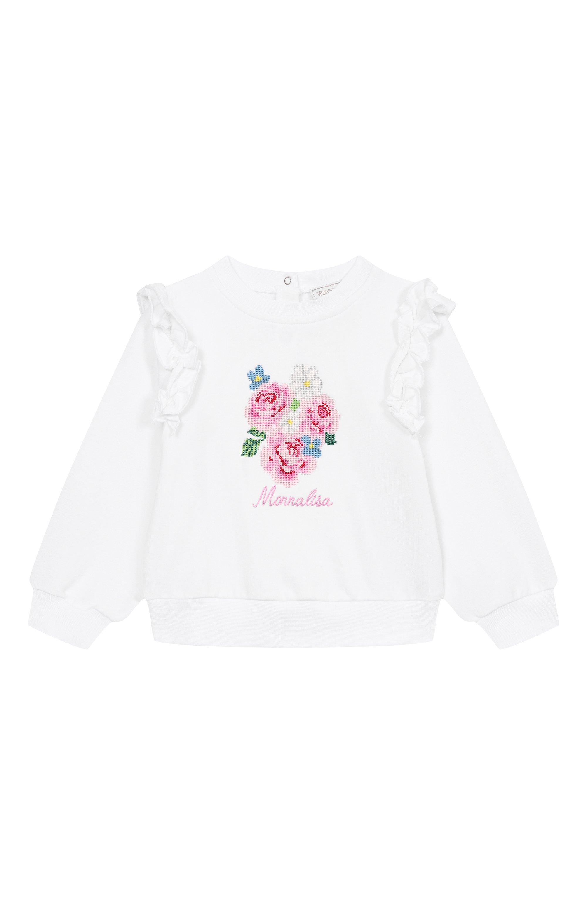 Хлопковый свитшот MONNALISA, арт. 39G604, фото 1