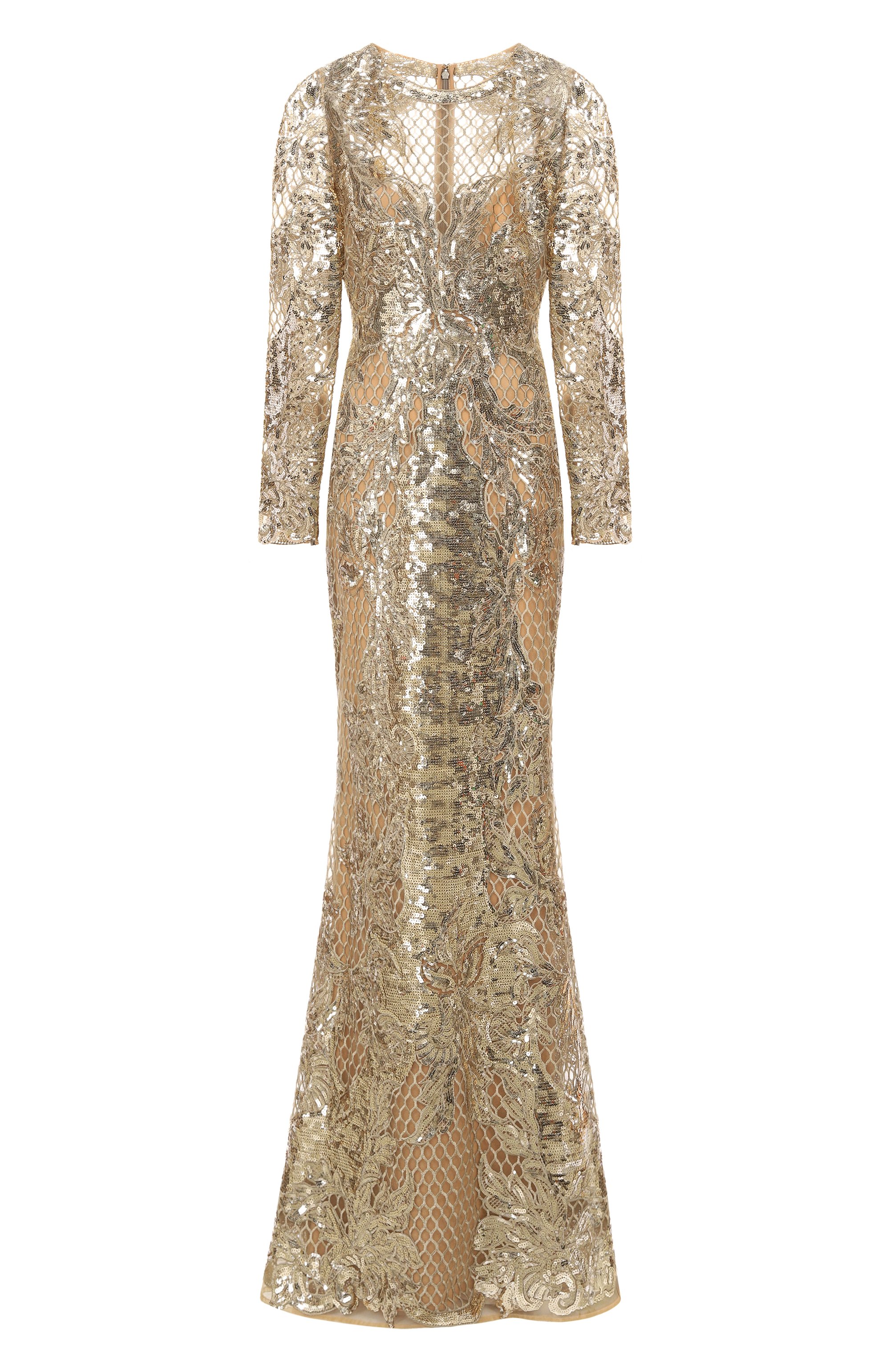 Платье с отделкой пайетками ELIE SAAB, арт. D0407NF25/YA047, фото 1