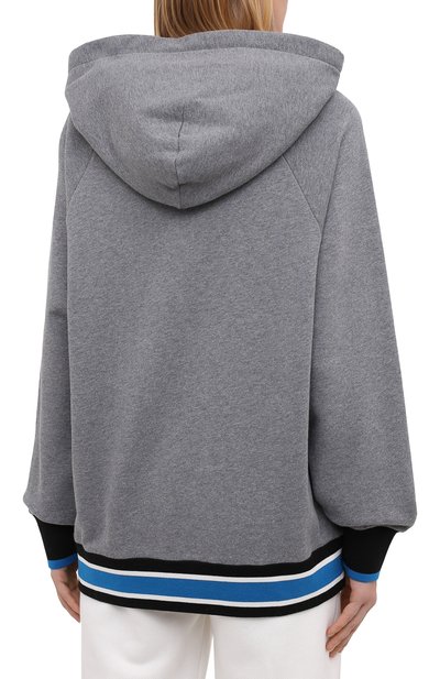 Хлопковое худи DOLCE & GABBANA серого цвета по цене 82550 руб., арт. F9G05T/G7TNN, фото 4 Хлопковое худи DOLCE & GABBANA, арт. F9G05T/G7TNN, фото 4
