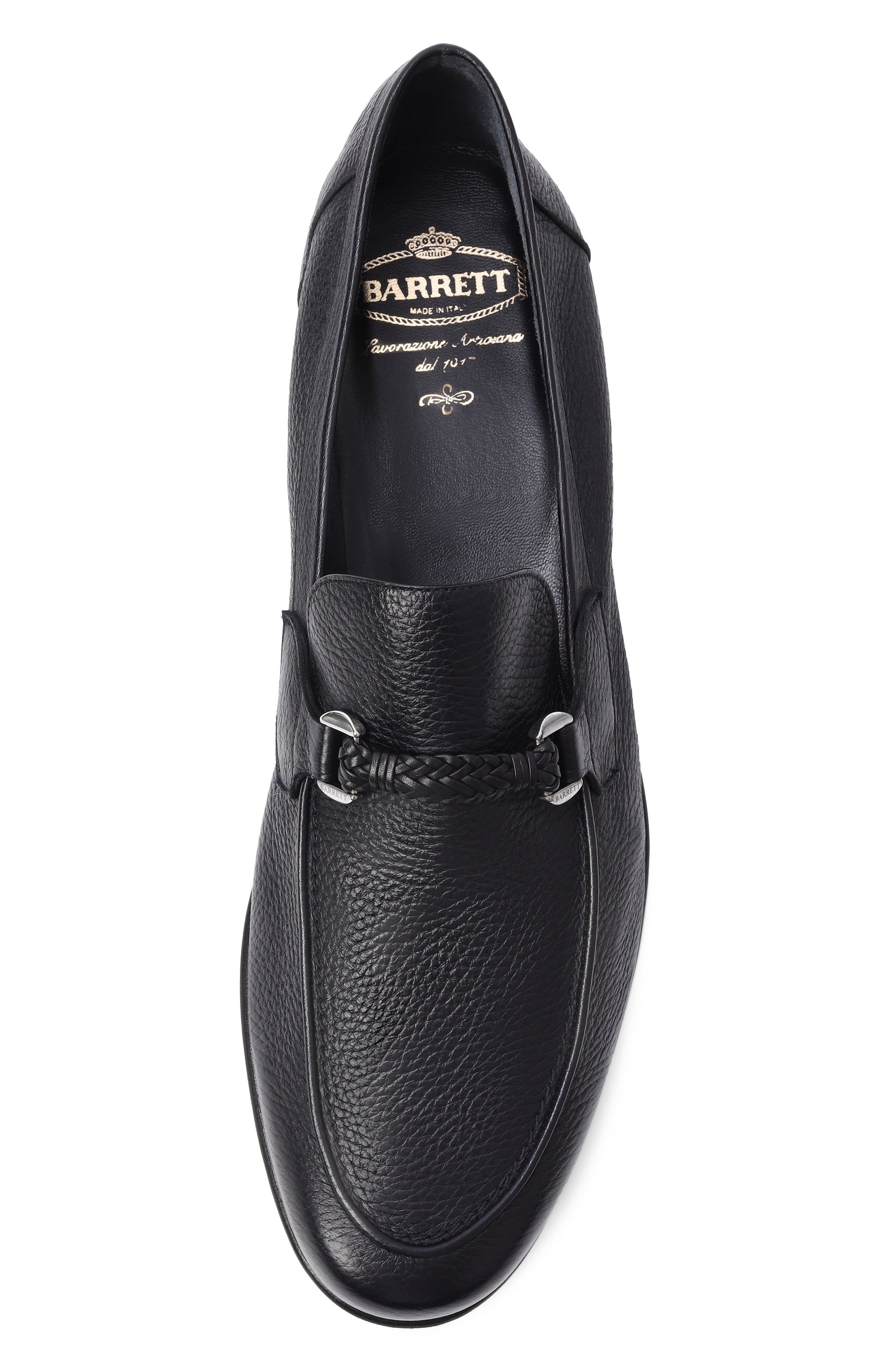 Кожаные лоферы BARRETT темно-синего цвета по цене 86600 руб., арт. B171U067.4/CERV0 ASP0RT, фото 5 Кожаные лоферы BARRETT, арт. B171U067.4/CERV0 ASP0RT, фото 5