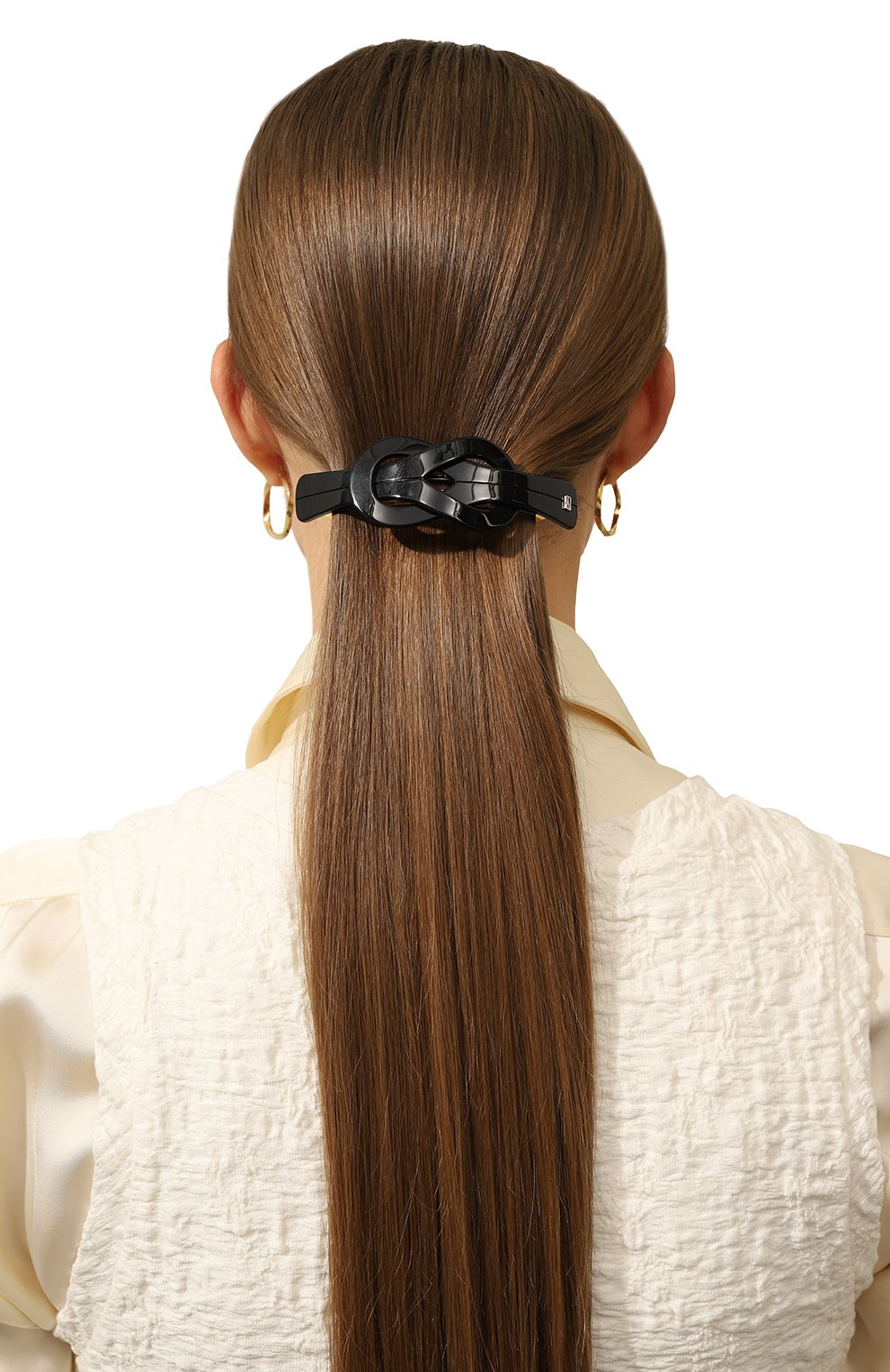 Заколка для волос ALEXANDRE DE PARIS черного цвета по цене 15500 руб., арт. AQCH-1666-02 N, фото 2 Заколка для волос ALEXANDRE DE PARIS, арт. AQCH-1666-02 N, фото 2